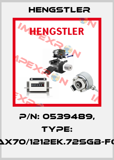 p/n: 0539489, Type: AX70/1212EK.72SGB-F0 Hengstler