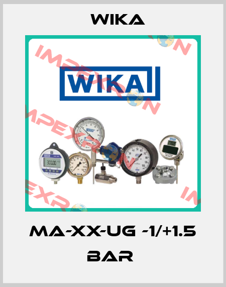 MA-XX-UG -1/+1.5 bar  Wika