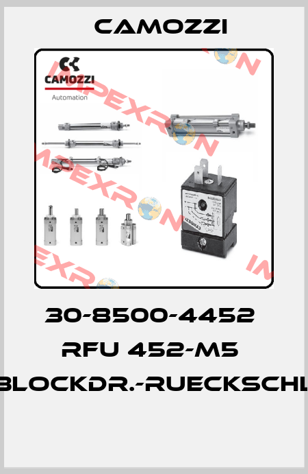 30-8500-4452  RFU 452-M5  BLOCKDR.-RUECKSCHL  Camozzi