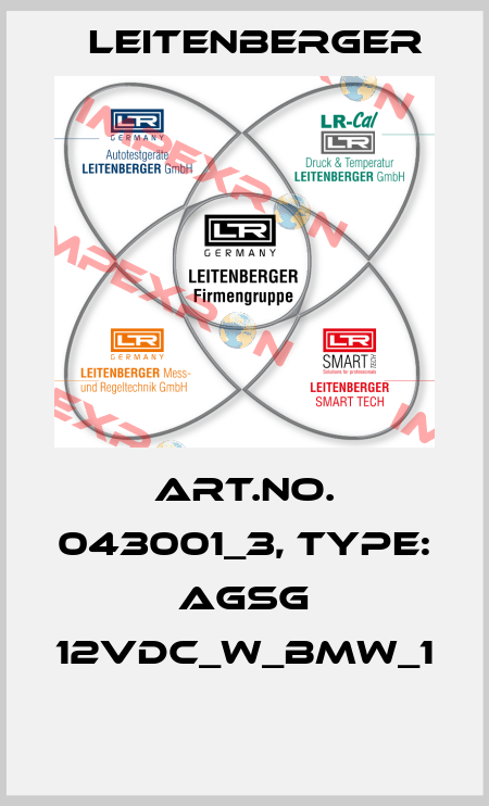 Art.No. 043001_3, Type: AGSG 12VDC_W_BMW_1  Leitenberger