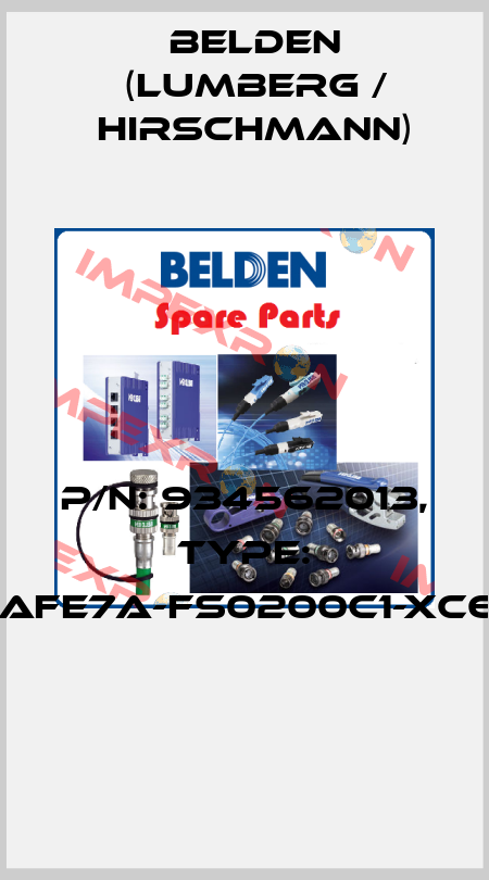 P/N: 934562013, Type: GAN-DAFE7A-FS0200C1-XC607-AD  Belden (Lumberg / Hirschmann)