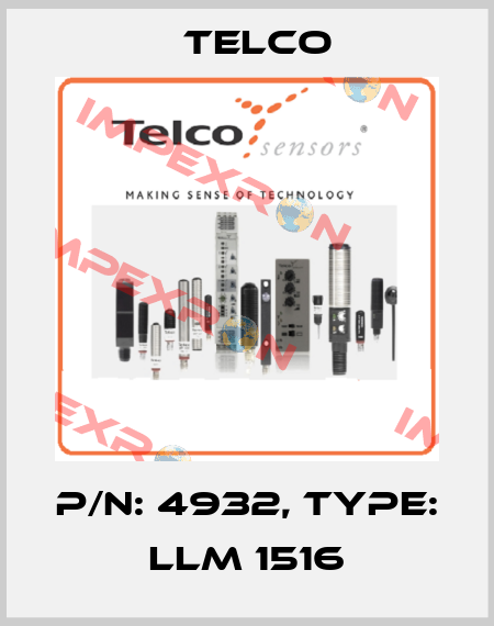 p/n: 4932, Type: LLM 1516 Telco
