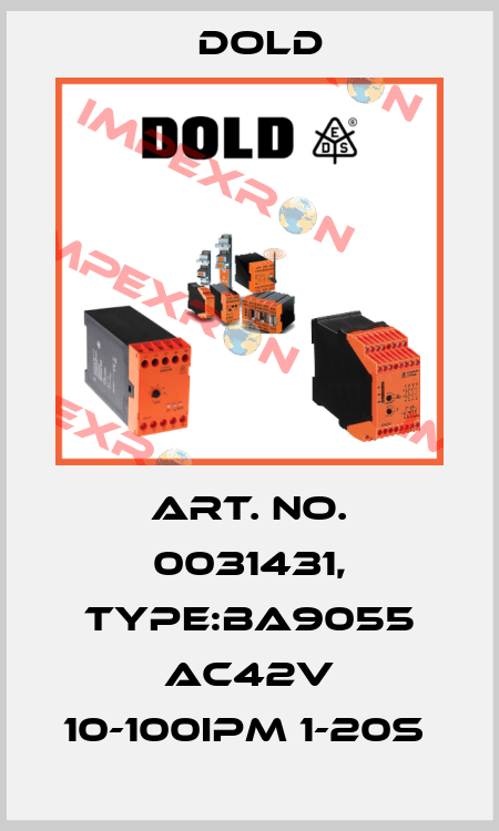 Art. No. 0031431, Type:BA9055 AC42V 10-100IPM 1-20S  Dold