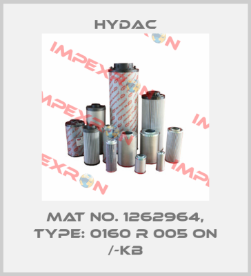 Mat No. 1262964, Type: 0160 R 005 ON /-KB Hydac