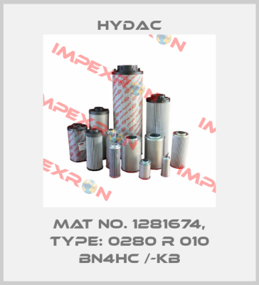 Mat No. 1281674, Type: 0280 R 010 BN4HC /-KB Hydac