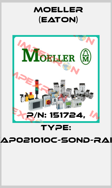 P/N: 151724, Type: XAP021010C-SOND-RAL*  Moeller (Eaton)