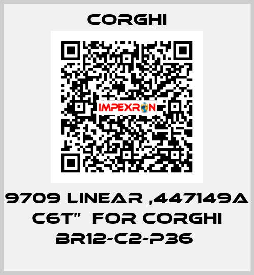 9709 LINEAR ,447149A C6T”  FOR CORGHI BR12-C2-P36  Corghi