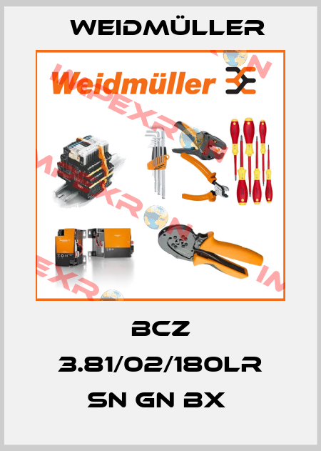 BCZ 3.81/02/180LR SN GN BX  Weidmüller
