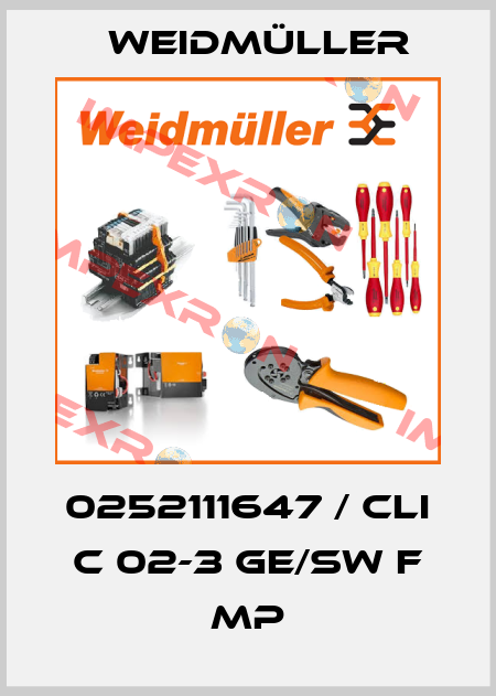 0252111647 / CLI C 02-3 GE/SW F MP Weidmüller