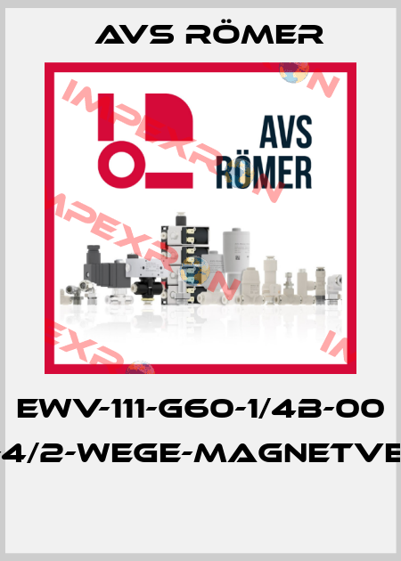 EWV-111-G60-1/4B-00 Teil-4/2-Wege-Magnetventil  Avs Römer