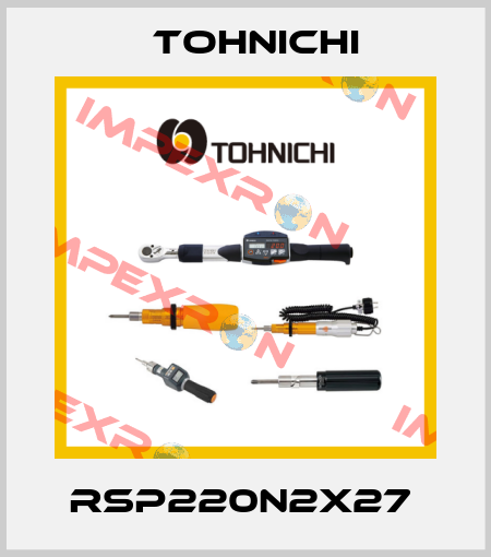 RSP220N2X27  Tohnichi