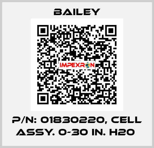 P/N: 01830220, CELL ASSY. 0-30 IN. H20  Bailey
