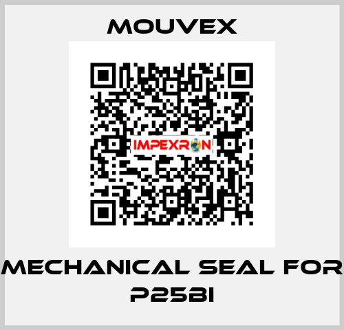 Mechanical seal for P25BI MOUVEX