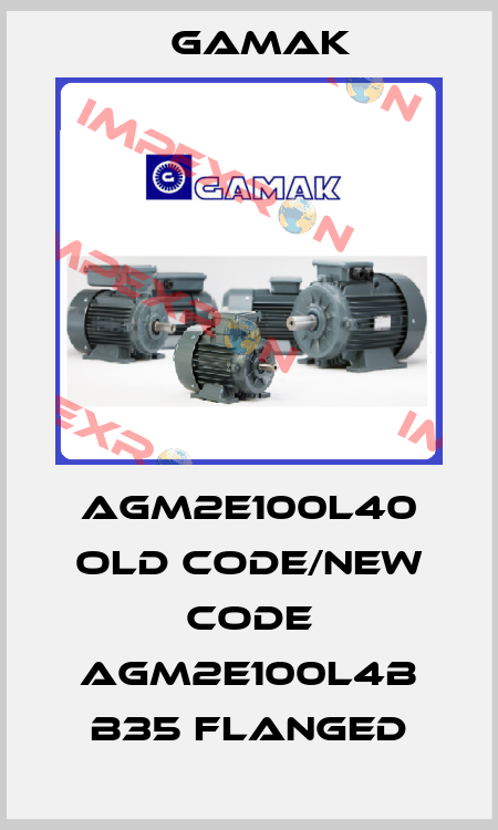 AGM2E100L40 old code/new code AGM2E100L4B B35 flanged Gamak