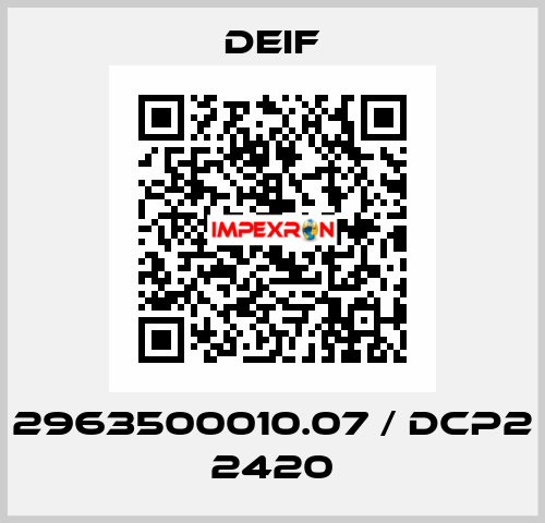 2963500010.07 / DCP2 2420 Deif