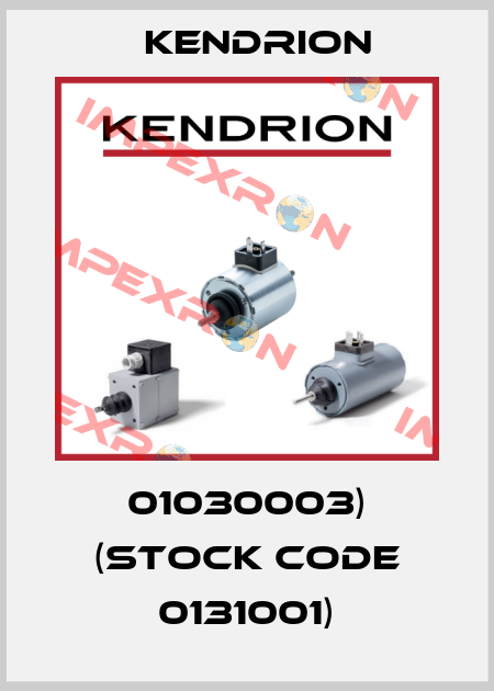 01030003) (stock code 0131001) Kendrion