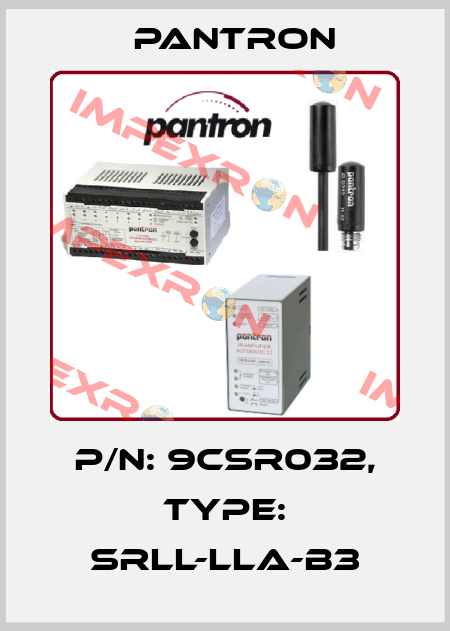 p/n: 9CSR032, Type: SRLL-LLA-B3 Pantron