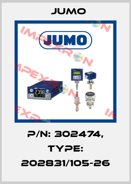 P/N: 302474, Type: 202831/105-26 Jumo
