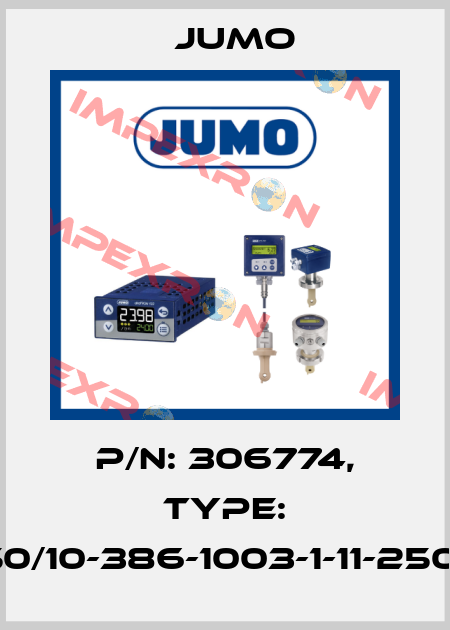 P/N: 306774, Type: 902550/10-386-1003-1-11-2500/000 Jumo