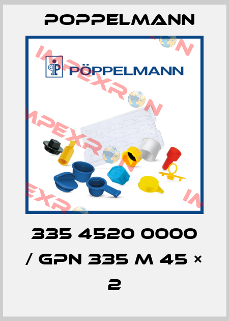 335 4520 0000 / GPN 335 M 45 × 2 Poppelmann