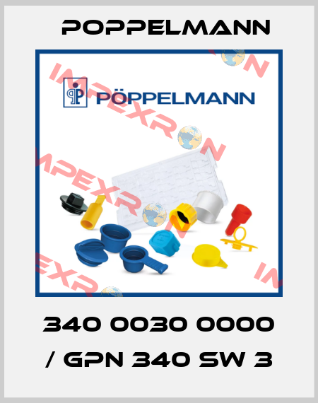 340 0030 0000 / GPN 340 SW 3 Poppelmann