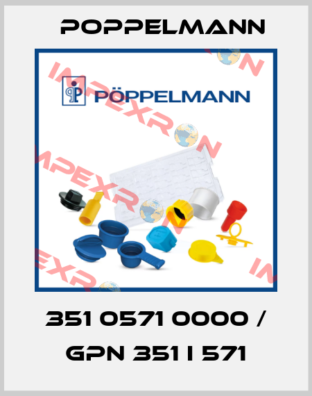 351 0571 0000 / GPN 351 I 571 Poppelmann