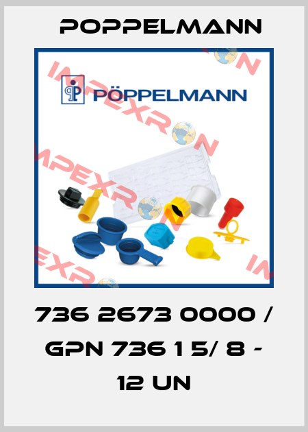 736 2673 0000 / GPN 736 1 5/ 8 - 12 UN Poppelmann