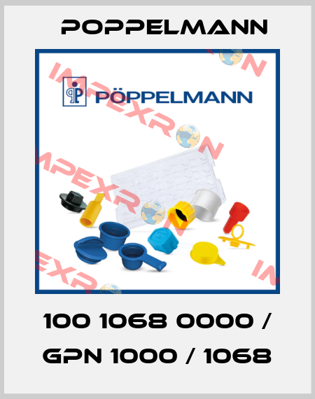100 1068 0000 / GPN 1000 / 1068 Poppelmann