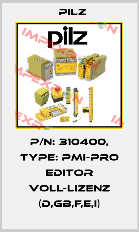 p/n: 310400, Type: PMI-PRO Editor Voll-Lizenz (D,GB,F,E,I) Pilz