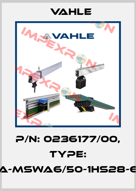 P/n: 0236177/00, Type: SA-MSWA6/50-1HS28-60 Vahle