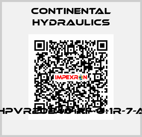 HPVR20B40-RF-O-1R-7-A Continental Hydraulics