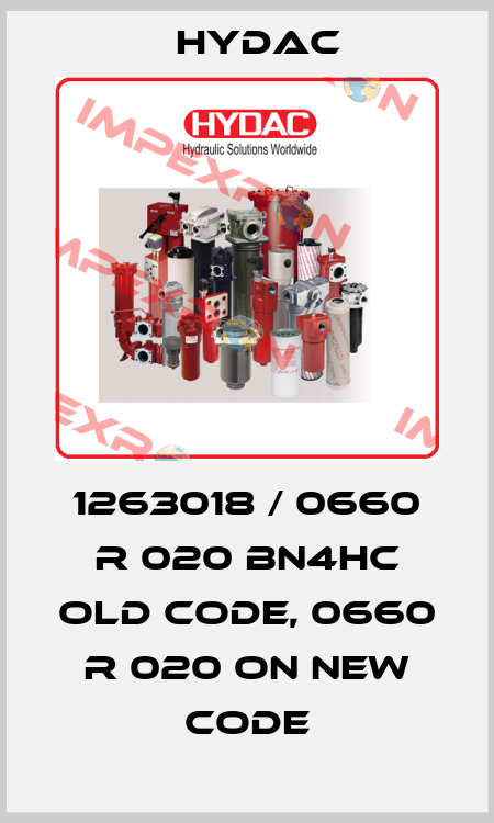 1263018 / 0660 R 020 BN4HC old code, 0660 R 020 ON new code Hydac