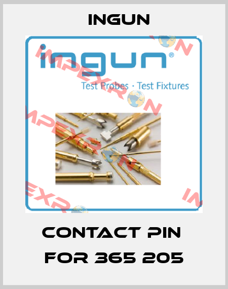 contact pin  for 365 205 Ingun