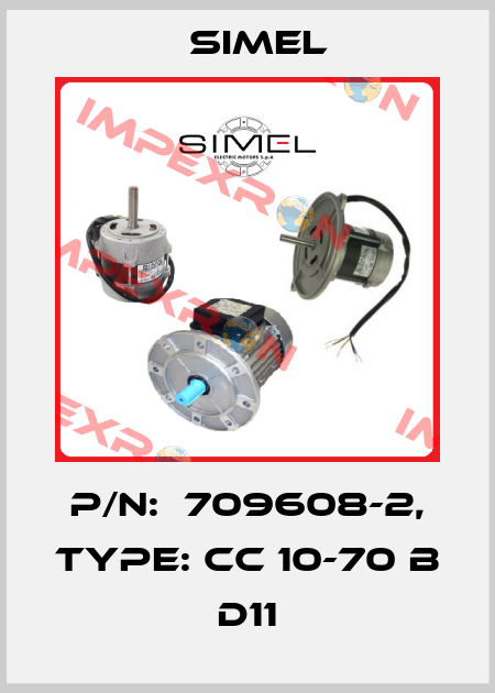 P/N:  709608-2, Type: CC 10-70 B D11 Simel