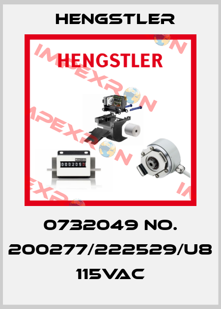 0732049 No. 200277/222529/U8 115VAC Hengstler