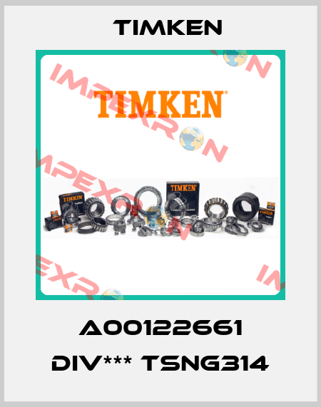 A00122661 DIV*** TSNG314 Timken