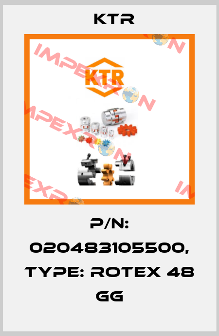 P/N: 020483105500, Type: ROTEX 48 GG KTR
