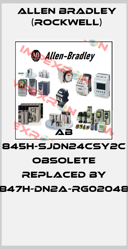 AB 845H-SJDN24CSY2C obsolete replaced by 847H-DN2A-RG02048  Allen Bradley (Rockwell)