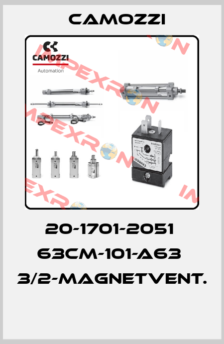 20-1701-2051  63CM-101-A63  3/2-MAGNETVENT.  Camozzi