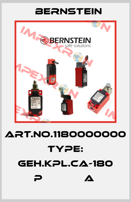 Art.No.1180000000 Type: GEH.KPL.CA-180 P             A  Bernstein