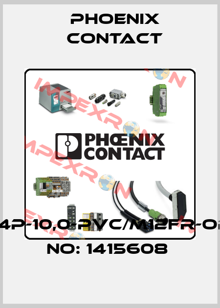 SAC-4P-10,0-PVC/M12FR-ORDER NO: 1415608  Phoenix Contact