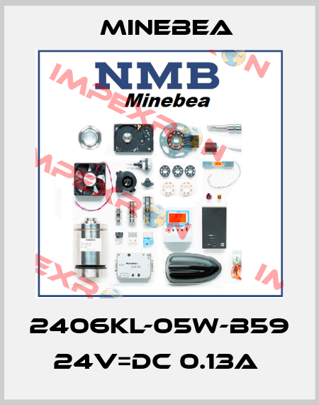 2406KL-05W-B59 24V=DC 0.13A  Minebea