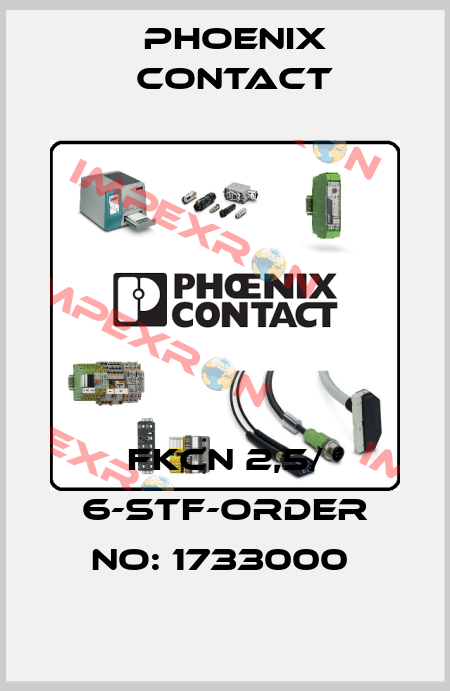 FKCN 2,5/ 6-STF-ORDER NO: 1733000  Phoenix Contact