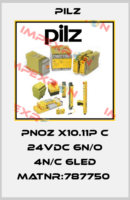 PNOZ X10.11P C 24VDC 6n/o 4n/c 6LED MatNr:787750  Pilz
