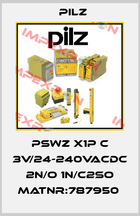 PSWZ X1P C 3V/24-240VACDC 2n/o 1n/c2so MatNr:787950  Pilz