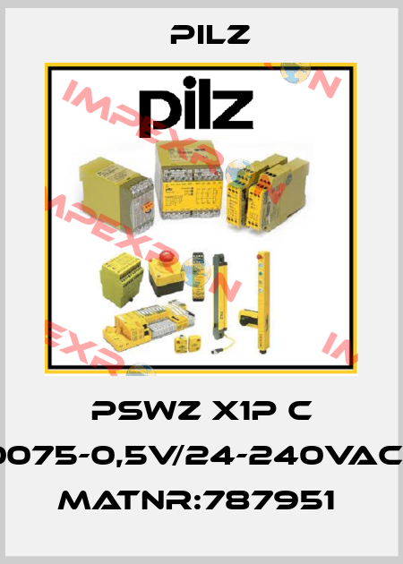 PSWZ X1P C 0,0075-0,5V/24-240VACDC MatNr:787951  Pilz