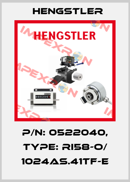 p/n: 0522040, Type: RI58-O/ 1024AS.41TF-E Hengstler