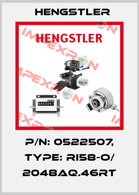 p/n: 0522507, Type: RI58-O/ 2048AQ.46RT Hengstler
