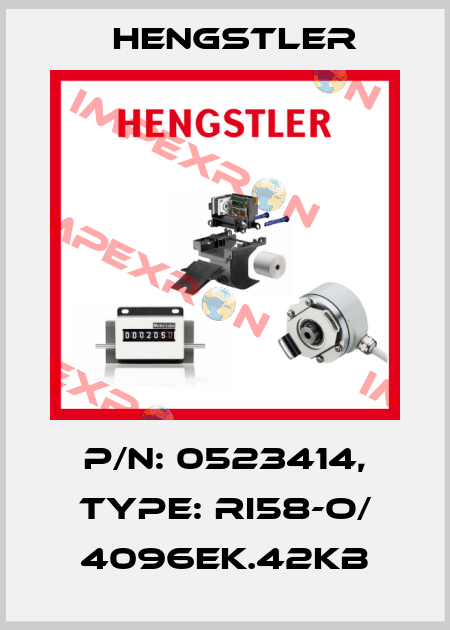 p/n: 0523414, Type: RI58-O/ 4096EK.42KB Hengstler