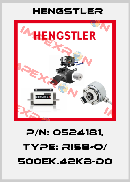 p/n: 0524181, Type: RI58-O/ 500EK.42KB-D0 Hengstler